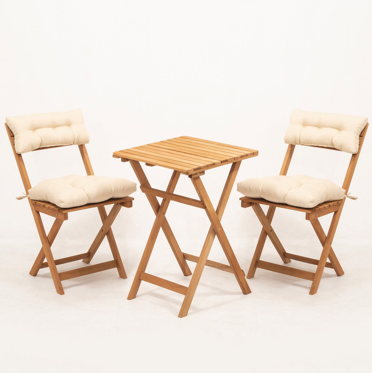 Minderli 2+1 Bistro Masa-Sandalye Takımı 50x50