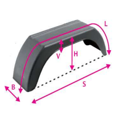 PLASTİK ÇAMURLUK 200 MM GENİŞLİK TEK DİNGİL