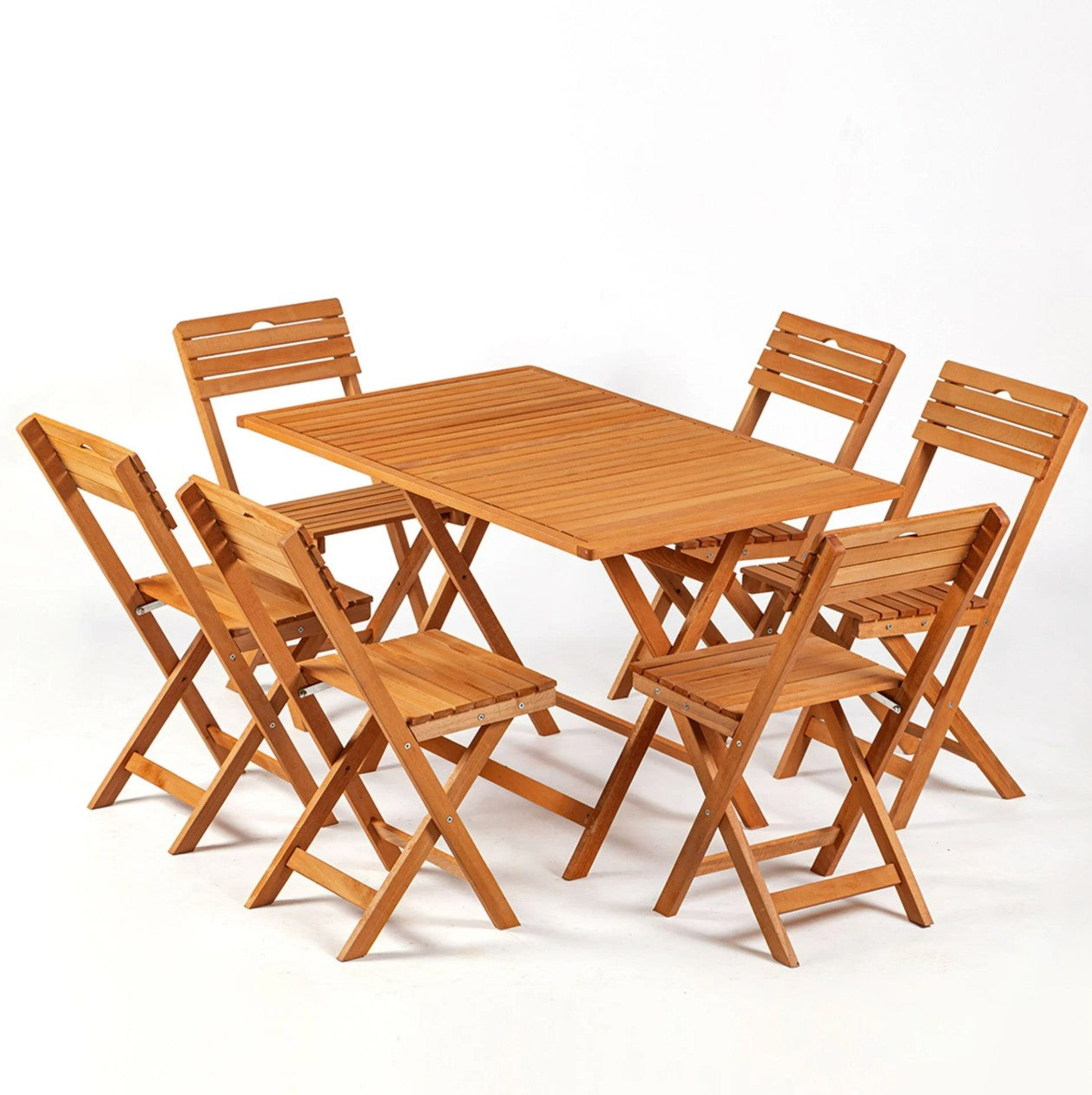 Minderli 6+1 Bistro Katlanabilir Bahçe-Balkon-Mutfak Seti